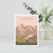 Grand Teton Wyoming Verenigde Staten Travel Place  Briefkaart (Staand voorkant)