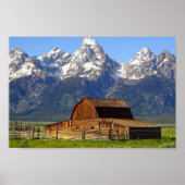 Grand Tetons Barn Poster (Voorkant)