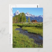 Grand Tetons Barn, Wyoming Briefkaart (Voorkant / Achterkant)