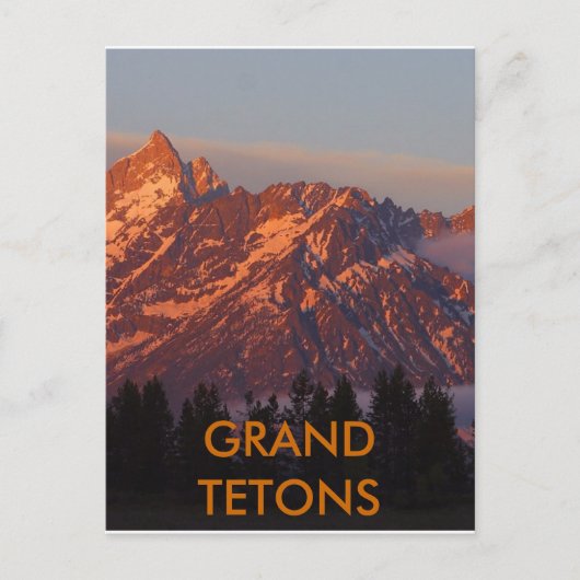 Grand Tetons Briefkaart (Voorkant)