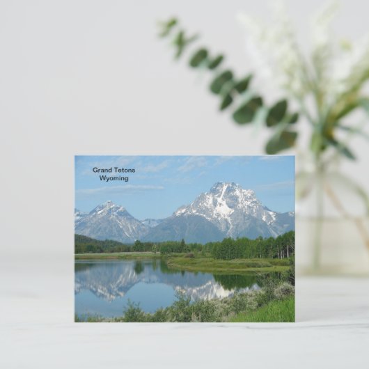 Grand Tetons, briefkaart van Wyoming (Staand voorkant)