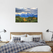 Grand Tetons Canvas Afdruk (Insitu (Slaapkamer))