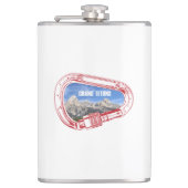 Grand Tetons (Carabiner) Heupfles (Voorkant)
