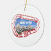 Grand Tetons (Carabiner) Keramisch Ornament (Links)