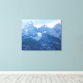 Grand Tetons Evening 3-panelcanvas Canvas Afdruk (Insitu (Houten vloer))