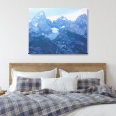 Grand Tetons Evening 3-panelcanvas Canvas Afdruk (Insitu (Slaapkamer))
