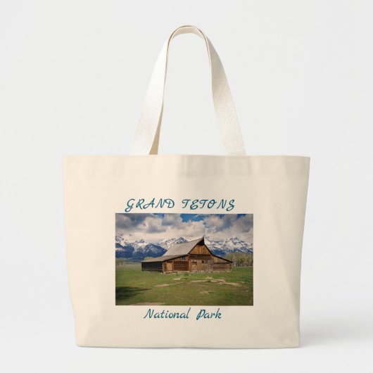 Grand Tetons Grote Tote Bag (Voorkant)