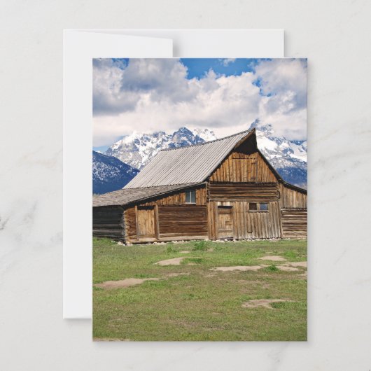 Grand Teton's, Jackson Hole Magnetische Uitnodiging (Voorkant)