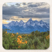 Grand Tetons Kartonnen Onderzetters (Voorkant)