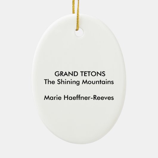 GRAND TETONS KERAMISCH ORNAMENT (Achterkant)
