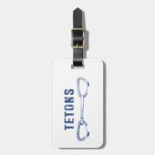 Grand Tetons, klimloopgraaf Bagagelabel (Voorkant verticaal)