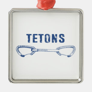 Grand Tetons, klimloopgraaf Metalen Ornament