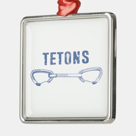 Grand Tetons, klimloopgraaf Metalen Ornament (Links)