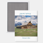 Grand Tetons-magneet Magneet (Voorkant / Achterkant)