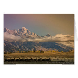 Grand Tetons met slechte wolk