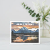 Grand Tetons Mountains Jackson Wyoming Briefkaart (Staand voorkant)