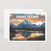 Grand Tetons Mountains Jackson Wyoming Briefkaart (Voorkant / Achterkant)