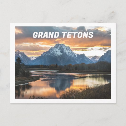 Grand Tetons Mountains Jackson Wyoming Briefkaart (Voorkant)