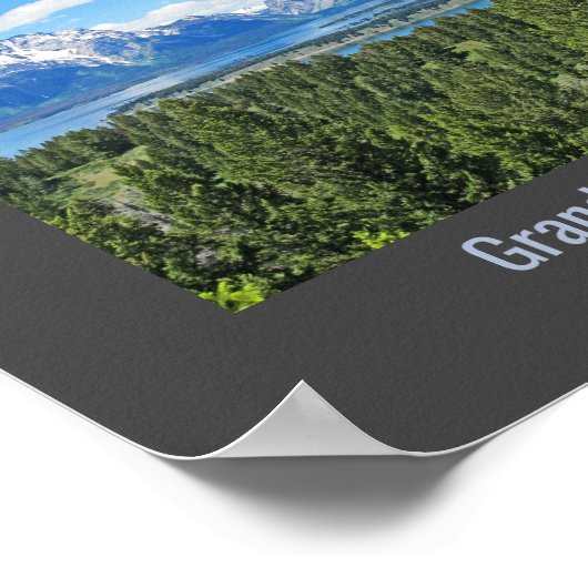 Grand Tetons National Park Design Landscape Poster (Hoek)