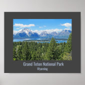 Grand Tetons National Park Design Landscape Poster (Voorkant)