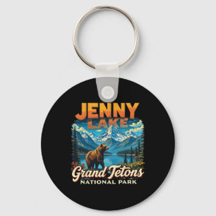Grand Tetons National Park Jenny Lake Vintage Reis Sleutelhanger