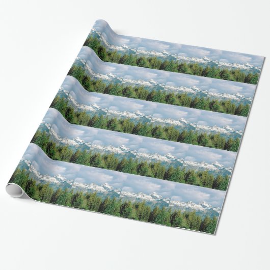 Grand Tetons Park Cadeaupapier (Uitgerold)