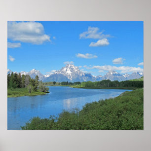 Grand Tetons Schilderachtig Uitzicht Poster