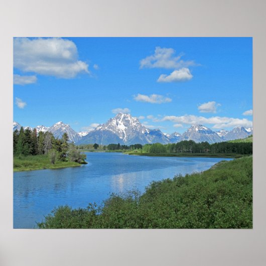 Grand Tetons Schilderachtig Uitzicht Poster (Voorkant)
