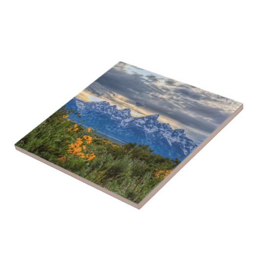 Grand Tetons Tegeltje (Zijkant)