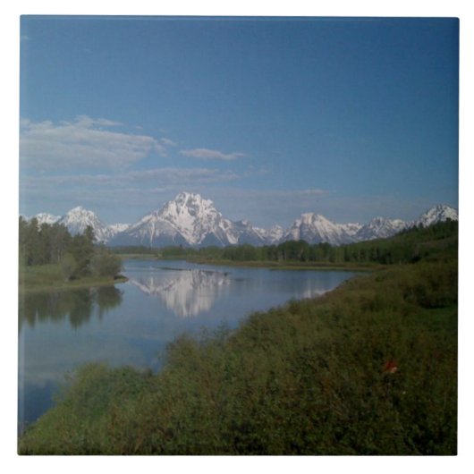 Grand Tetons Tegeltje (Voorkant)