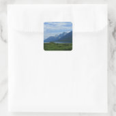 Grand Tetons Vierkante Sticker (Tas)