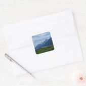 Grand Tetons Vierkante Sticker (Envelop)
