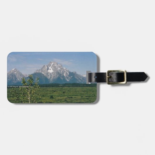 Grand Tetons- Wyoming Bagagelabel (Voorkant horizontaal)