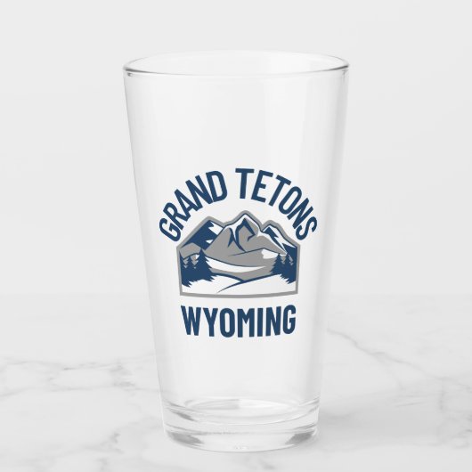 Grand Tetons Wyoming Glas (Voorkant)