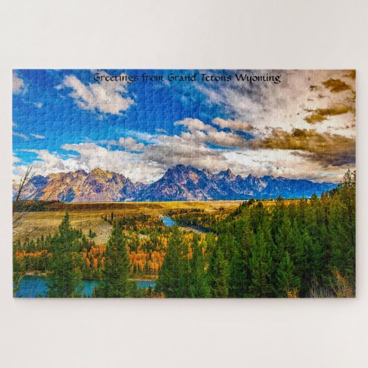 Grand Tetons Wyoming Jigzaag Puzzle Legpuzzel (Horizontaal)