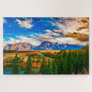 Grand Tetons Wyoming Jigzaag Puzzle Legpuzzel