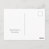 Grand Tetons Wyoming Keepomwille Briefkaart (Achterkant)