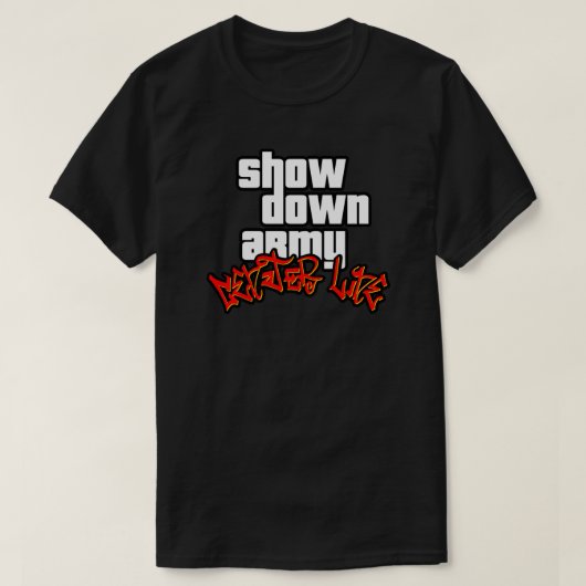Grand Theft Army (Center Line) T-shirt (Design voorkant)