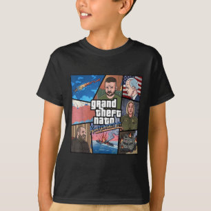 Grand Theft NAVO Oekraïne Counter Offensive War Pr T-shirt
