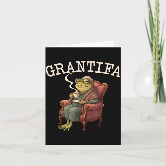 Grand Tifa Frog Funny Graphic Men Women  Kaart (Voorkant)