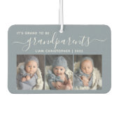 Grand To Be Grandparents 3 Photo Dusty Blue Luchtverfrisser (Voorkant)