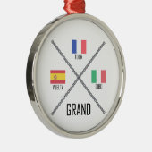 Grand Tours Metalen Ornament (Rechts)