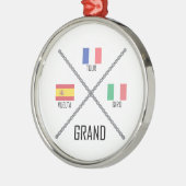 Grand Tours Metalen Ornament (Links)