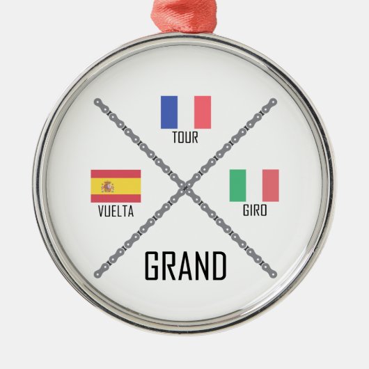 Grand Tours Metalen Ornament (Voorkant)