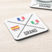 Grand Tours van fietsen Drankjes Onderzetter (Linkerzijde)