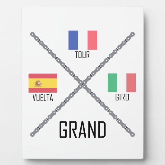 Grand Tours van fietsen Fotoplaat (Voorkant)