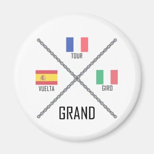 Grand Tours van fietsen Magneet