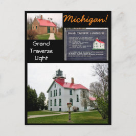 Grand Traverse Light Michigan. Briefkaart