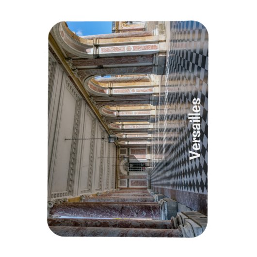 Grand Trianon-peristyle in het paleis van Versaill Magneet (Verticaal)
