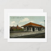 Grand Trunk en Pere Marquette Depots, Ionia, MI Briefkaart (Voorkant / Achterkant)